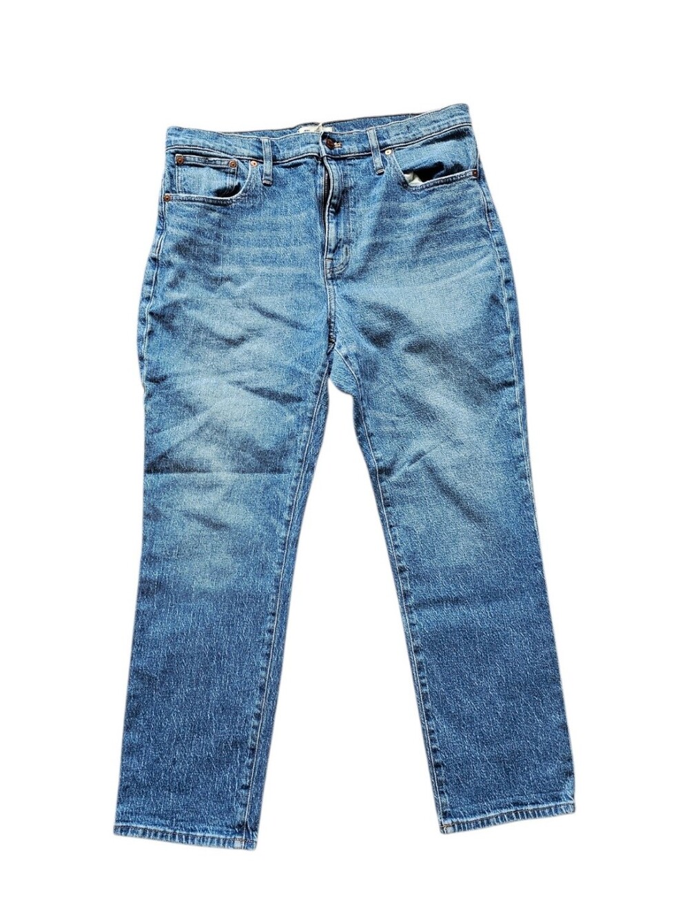 Madewell High Rise Slim Boy Jean Fit Light Blue Denim Jeans